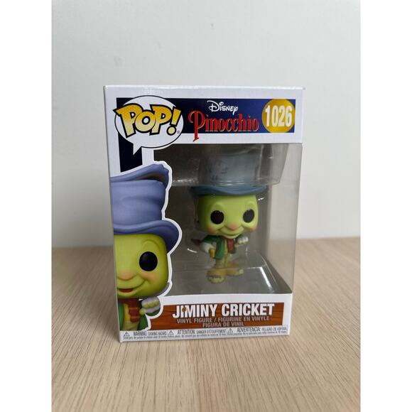 Funko Pop #1026 Pinocchio Jiminy Cricket - NEW - Picture 1 of 4